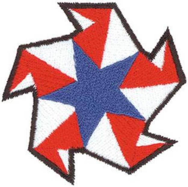 Picture of American Pinwheel Machine Embroidery Design