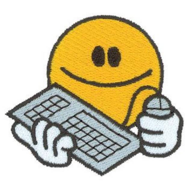 Picture of Smiley Face Programmer Machine Embroidery Design