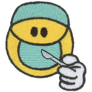 Picture of Smiley Face Surgeon Machine Embroidery Design