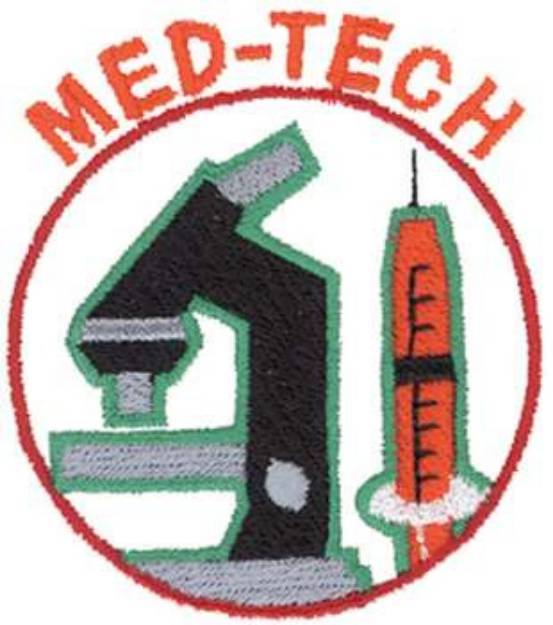 Picture of Med-tech Logo Machine Embroidery Design
