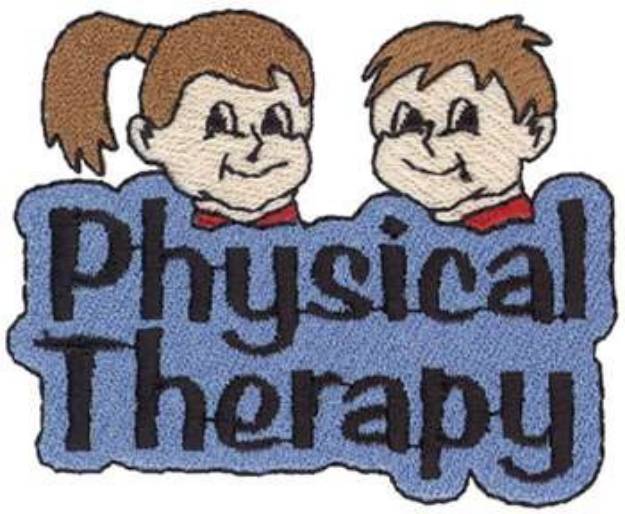 Picture of Physical Therapy Kids Machine Embroidery Design