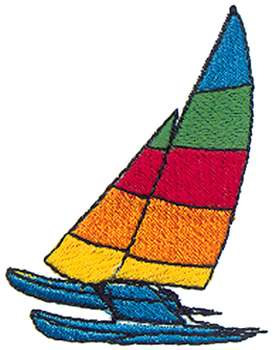 Catamaran Machine Embroidery Design