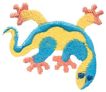 Gecko Lizard Machine Embroidery Design