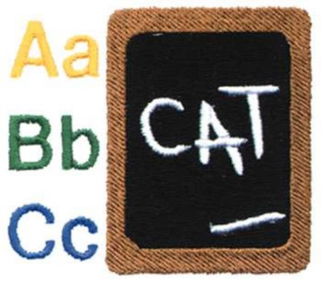 Picture of A-b-c Cat Machine Embroidery Design
