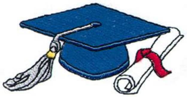 Picture of Cap & Diploma Machine Embroidery Design