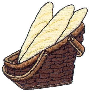 French Bread Machine Embroidery Design