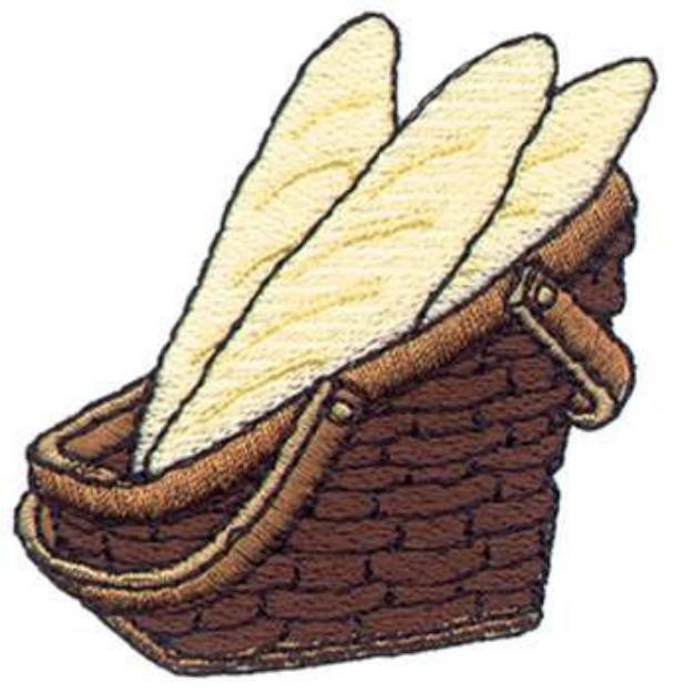 Picture of French Bread Machine Embroidery Design