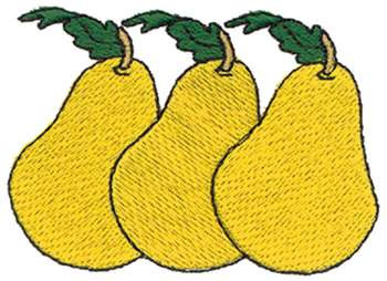Pears Machine Embroidery Design