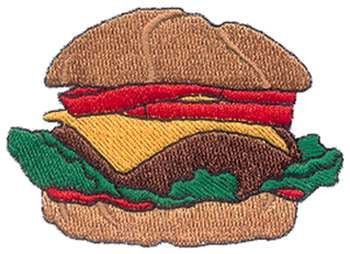 Hamburger Machine Embroidery Design