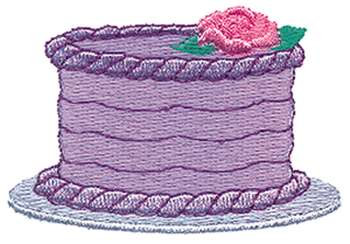 Decorated Cake Machine Embroidery Design