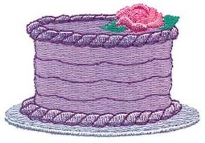 Picture of Decorated Cake Machine Embroidery Design