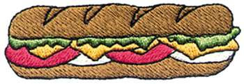 Sub Sandwich Machine Embroidery Design