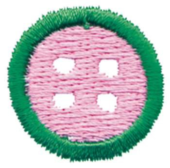 Button Machine Embroidery Design