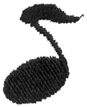 Eighth Note Machine Embroidery Design