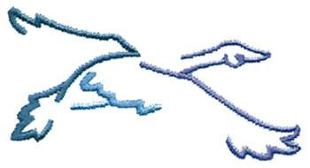 Goose Outline Machine Embroidery Design