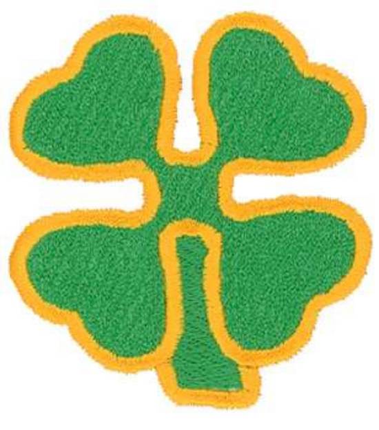 Picture of Four-leaf Clover Machine Embroidery Design