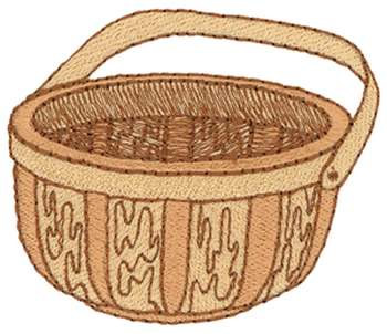 Empty Basket Machine Embroidery Design
