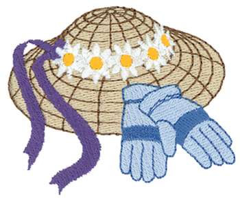 Hat And Gloves Machine Embroidery Design