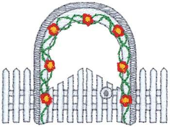 Fence And Trellis Machine Embroidery Design