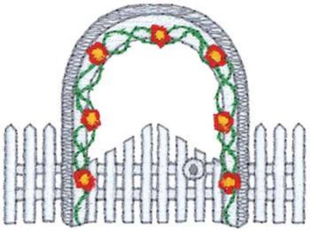 Picture of Fence And Trellis Machine Embroidery Design