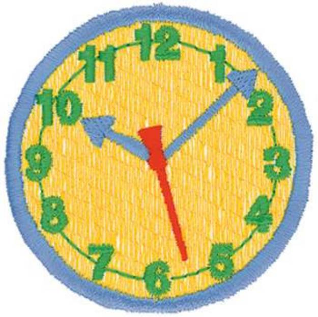 Picture of Clock Machine Embroidery Design