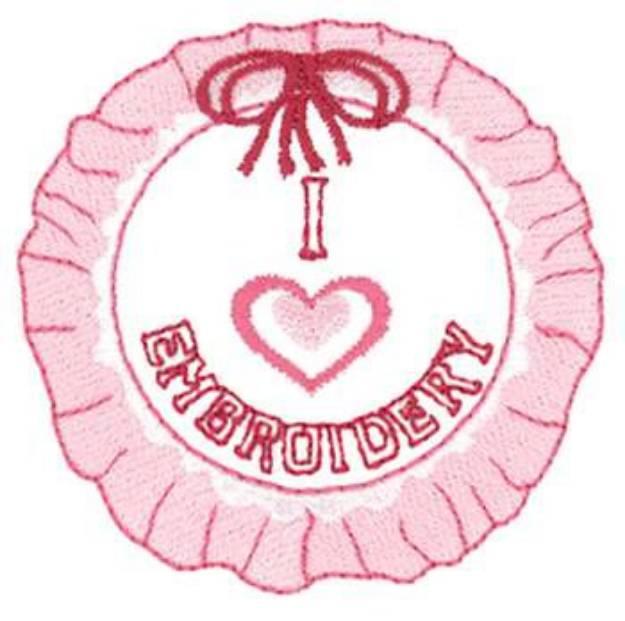 Picture of I Love Machine Embroidery Design