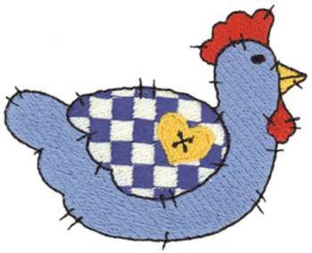 Picture of Patchwork Chicken Machine Embroidery Design
