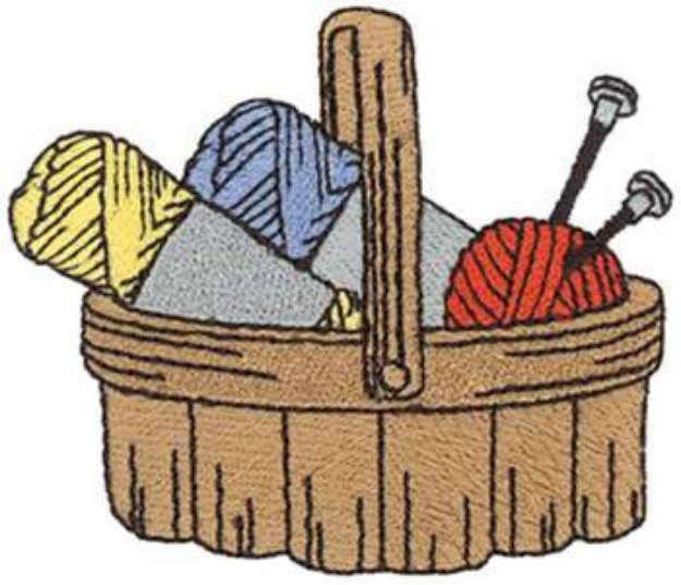 Picture of Yarn Basket Machine Embroidery Design