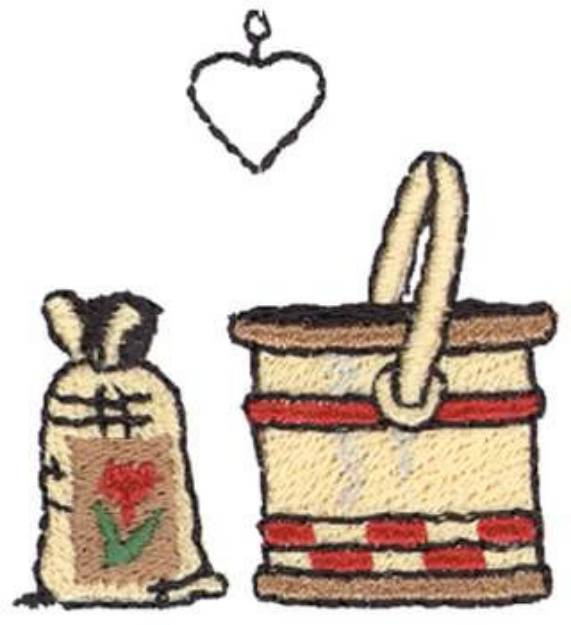 Picture of Bag & Pail Machine Embroidery Design