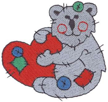 Patchwork Koala Machine Embroidery Design