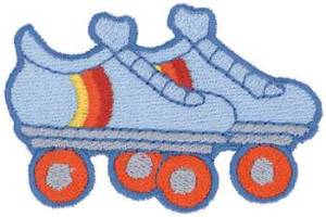 Picture of Roller Skates Machine Embroidery Design