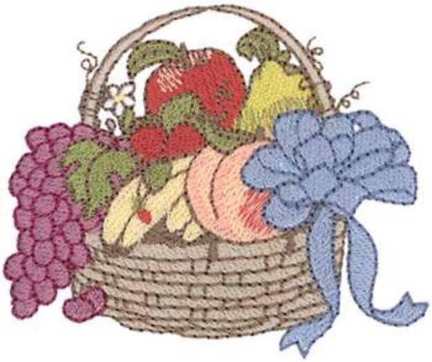 Picture of Fruit Basket Machine Embroidery Design