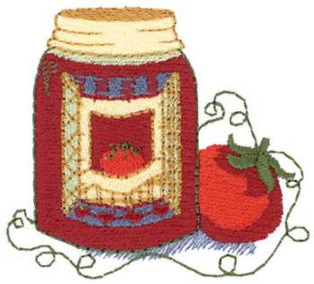 Picture of Canning Jar Machine Embroidery Design