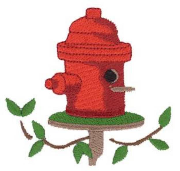 Picture of Hydrant Birdhouse Machine Embroidery Design