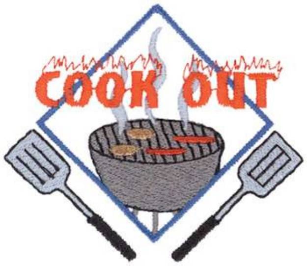 Picture of Cook Out Machine Embroidery Design