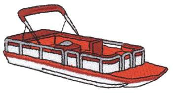 Pontoon Boat Machine Embroidery Design