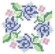 Picture of Circle Of Flowers Machine Embroidery Design
