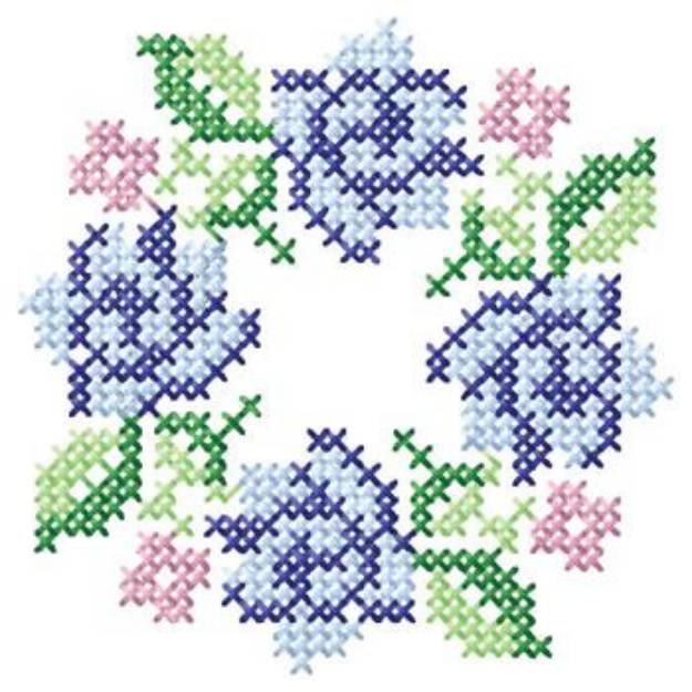Picture of Circle Of Flowers Machine Embroidery Design