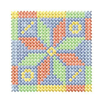 Cross Stitch Rectangle Machine Embroidery Design