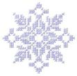Picture of Cross Stitch Snowflake Machine Embroidery Design