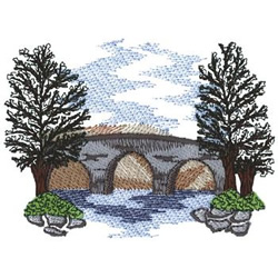Bridge Machine Embroidery Design