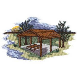 Picture of Picnic Shelter Machine Embroidery Design
