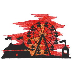 Theme Park Machine Embroidery Design