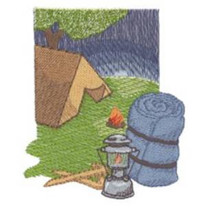 Picture of Camping Machine Embroidery Design