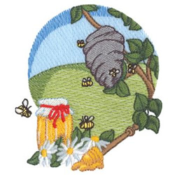 Honeybees Machine Embroidery Design