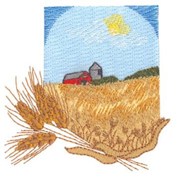 Wheat Fields Machine Embroidery Design