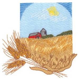 Picture of Wheat Fields Machine Embroidery Design