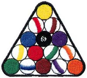 Picture of Pool Rack Machine Embroidery Design