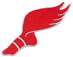 Winged Foot Machine Embroidery Design