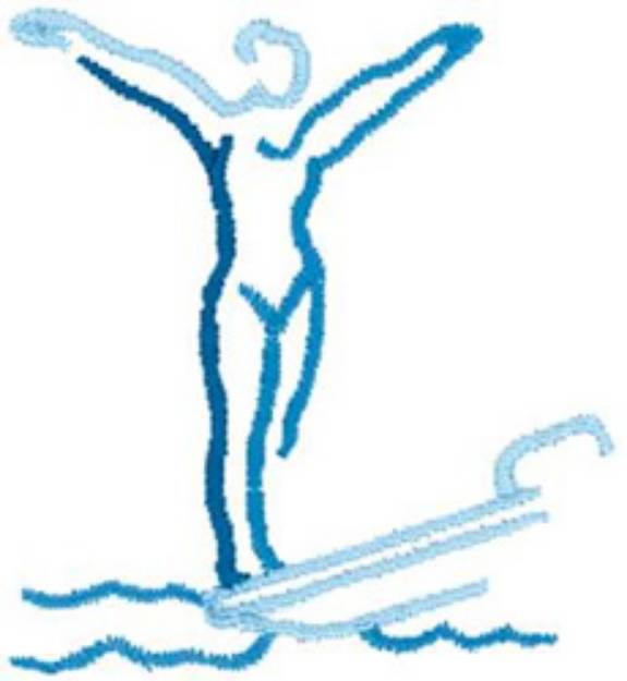 Picture of Womens Diving Machine Embroidery Design